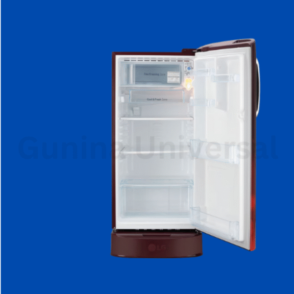 LG 185L, 5 Star, Smart Inverter Compressor, Smart Connect, With Base Stand Drawer, Blue Euphoria Finish, Direct Cool Single Door Refrigerator - Image 3