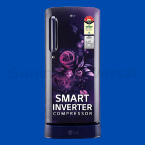 LG 185L, 5 Star, Smart Inverter Compressor, Smart Connect, With Base Stand Drawer, Blue Euphoria Finish, Direct Cool Single Door Refrigerator