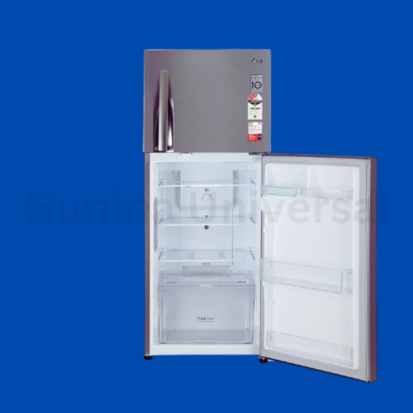 LG 242L Double Door Refrigerator with Door Cooling+™, Smart Diagnosis™, Multi Air Flow, Shiny Steel Finish, 3 Star - Image 2